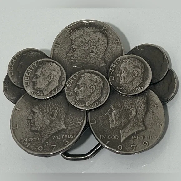 The Great American Buckle Company vintage coins buckle The Great American Buckle Company US Coins Metal Belt Buckle  main image 4